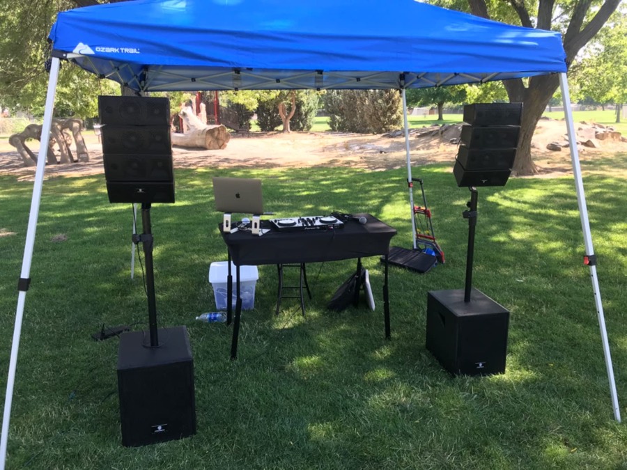 Professional audio add-on at a Pikes Peak Cinema event
